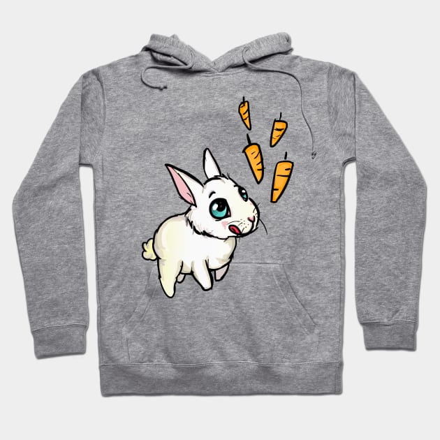 Carrot Chase Hoodie by @akaluciarts